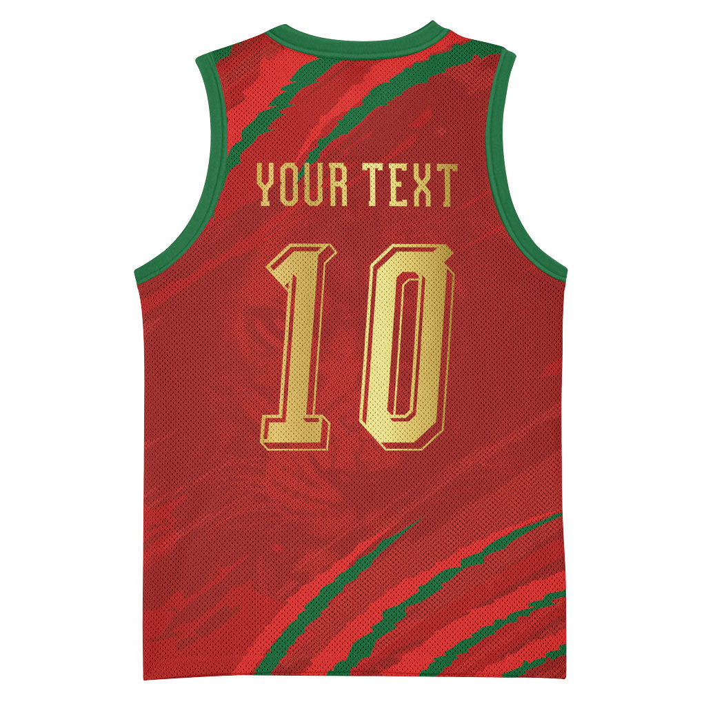 Custom Morocco National Football Basketball Jersey Atlas Lions-Claws