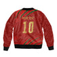 Custom Morocco National Football Bomber Jacket Atlas Lions-Claws