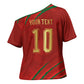 Custom Morocco National Football Cross Shoulder Shirt Atlas Lions-Claws