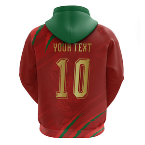 Custom Morocco National Football Hoodie Atlas Lions-Claws