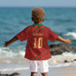 Custom Morocco National Football Kid Hawaiian Shirt Atlas Lions-Claws