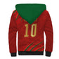Custom Morocco National Football Sherpa Hoodie Atlas Lions-Claws