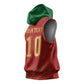 Custom Morocco National Football Sleeveless Hoodie Atlas Lions-Claws