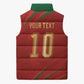 Custom Morocco National Football Sleeveless Puffer Jacket Atlas Lions-Claws