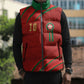 Custom Morocco National Football Sleeveless Puffer Jacket Atlas Lions-Claws
