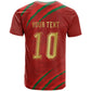 Custom Morocco National Football T shirt Atlas Lions-Claws