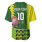 Custom South Africa National Football Baseball Jersey King Protea with African Tribal Geometric Pattern Culture Art