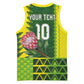 Custom South Africa National Football Basketball Jersey King Protea with African Tribal Geometric Pattern Culture Art