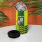 Custom South Africa National Football 4 in 1 Can Cooler Tumbler King Protea with African Tribal Geometric Pattern Culture Art
