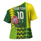 Custom South Africa National Football Cross Shoulder Shirt King Protea with African Tribal Geometric Pattern Culture Art