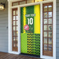 Custom South Africa National Football Door Cover King Protea with African Tribal Geometric Pattern Culture Art