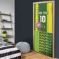 Custom South Africa National Football Door Cover King Protea with African Tribal Geometric Pattern Culture Art