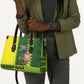 South Africa National Football Leather Bag King Protea with African Tribal Geometric Pattern Culture Art