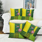 South Africa National Football Pillow Cover King Protea with African Tribal Geometric Pattern Culture Art