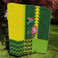 South Africa National Football Quilt King Protea with African Tribal Geometric Pattern Culture Art