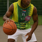 Custom South Africa National Football Sleeveless Hoodie King Protea with African Tribal Geometric Pattern Culture Art