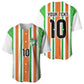 Custom Cote d'Ivoire Baseball Jersey The Elephants with African Pattern Stripes