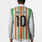 Custom Cote d'Ivoire Blazer The Elephants with African Pattern Stripes