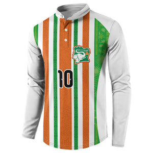 Custom Cote d'Ivoire Button Sweatshirt The Elephants with African Pattern Stripes