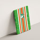 Cote d'Ivoire Canvas Wall Art The Elephants with African Pattern Stripes