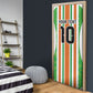 Custom Cote d'Ivoire Door Cover The Elephants with African Pattern Stripes