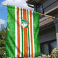 Cote d'Ivoire Garden Flag The Elephants with African Pattern Stripes