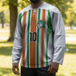 Custom Cote d'Ivoire Hockey Jersey The Elephants with African Pattern Stripes