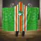 Cote d'Ivoire Hooded Blanket The Elephants with African Pattern Stripes