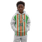 Custom Cote d'Ivoire Kid Hoodie The Elephants with African Pattern Stripes