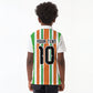 Custom Cote d'Ivoire Kid Polo Shirt The Elephants with African Pattern Stripes