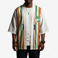 Custom Cote d'Ivoire Kimono The Elephants with African Pattern Stripes