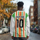 Custom Cote d'Ivoire Long Sleeve Shirt The Elephants with African Pattern Stripes