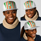 Côte d'Ivoire Mesh Trucker Cap The Elephants with African Pattern Stripes