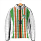Custom Cote d'Ivoire Padded Jacket The Elephants with African Pattern Stripes