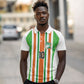 Custom Cote d'Ivoire Polo Shirt The Elephants with African Pattern Stripes