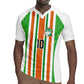 Custom Cote d'Ivoire Rugby Jersey The Elephants with African Pattern Stripes