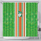 Cote d'Ivoire Shower Curtain The Elephants with African Pattern Stripes