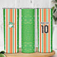 Custom Cote d'Ivoire Skinny Tumbler The Elephants with African Pattern Stripes