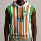 Custom Cote d'Ivoire Sleeveless Hoodie The Elephants with African Pattern Stripes