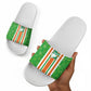 Cote d'Ivoire Slide Sandals The Elephants with African Pattern Stripes