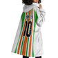 Custom Cote d'Ivoire Wearable Blanket Hoodie The Elephants with African Pattern Stripes