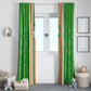 Cote d'Ivoire Window Curtain The Elephants with African Pattern Stripes