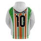 Custom Cote d'Ivoire Zip Hoodie The Elephants with African Pattern Stripes