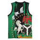 Nigeria Independence Day Basketball Jersey - National Seal with Peace Dove - African Pattern - African Pride
