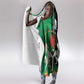 Nigeria Independence Day Hooded Blanket - National Seal with Peace Dove - African Pattern