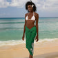 Nigeria Independence Day Sarong - National Seal with Peace Dove - African Pattern
