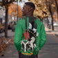 Nigeria Independence Day Sweatshirt - National Seal with Peace Dove - African Pattern
