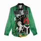 Nigeria Independence Day Women Casual Shirt - National Seal with Peace Dove - African Pattern LT03