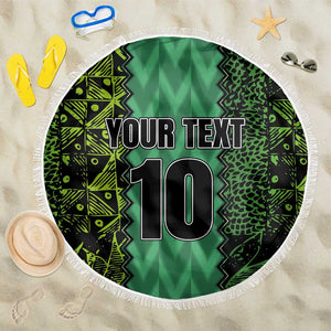 Custom Nigeria Football Beach Blanket Champions-Special Edition - African Pride
