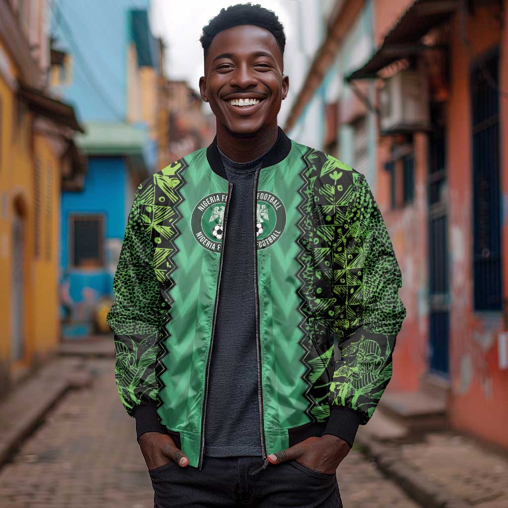 Custom Nigeria Football Bomber Jacket Champions-Special Edition - African Pride